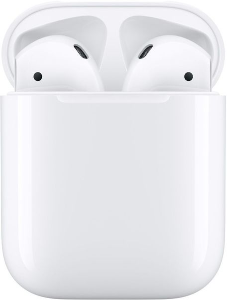 Наушники Apple AirPods 2 A2032,A2031,A1602, with Charging Case, Bluetooth, вкладыши, белый [mv7n2am/a]