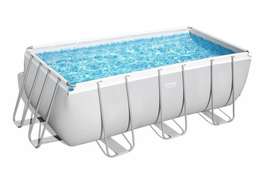 Бассейн BESTWAY каркасный, 8124л, длина 412см, высота 122см, серый [56457 bw]
