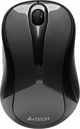Мышь беспроводная A4TECH G3-280N, радио, оптическая, USB, 1200dpi, серый