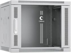 Шкаф коммутационный CABEUS SH-05F-9U60/45 настенный, стеклянная передняя дверь, 9U, 600x501x450 мм