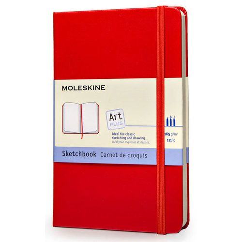 Блокнот Moleskine Art, 104стр, твердая обложка, красный [artqp063r]