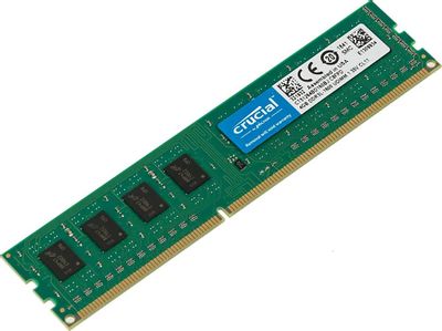 Оперативная память Crucial CT51264BD160BJ DDR3L -  1x 4ГБ 1600МГц, DIMM,  single rank,  Ret