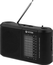 Радиоприемник Vitek VT-3590, черный – купить в Ситилинк | 2035556