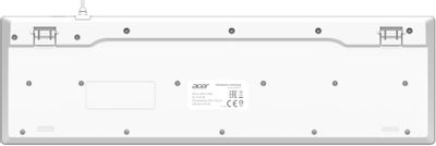 Клавиатура Acer OKW503, проводная, USB, мембранная, белый [zl