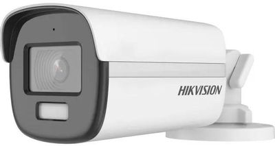 Камера видеонаблюдения аналоговая Hikvision DS-2CE12DF3T-FS(2.8mm),  1080p,  2.8 мм,  белый