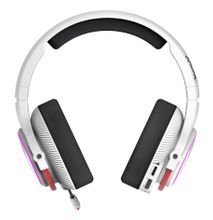 Гарнитура игровая A4TECH Bloody MR720,  Bluetooth/радио, белый  / красный