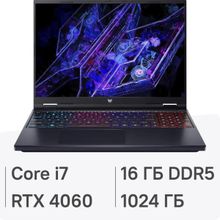 Изображение товара Игровой ноутбук Acer Predator Helios Neo 16 2024 Intel i7 RTX 4060 16 ГБ SSD 1ТБ