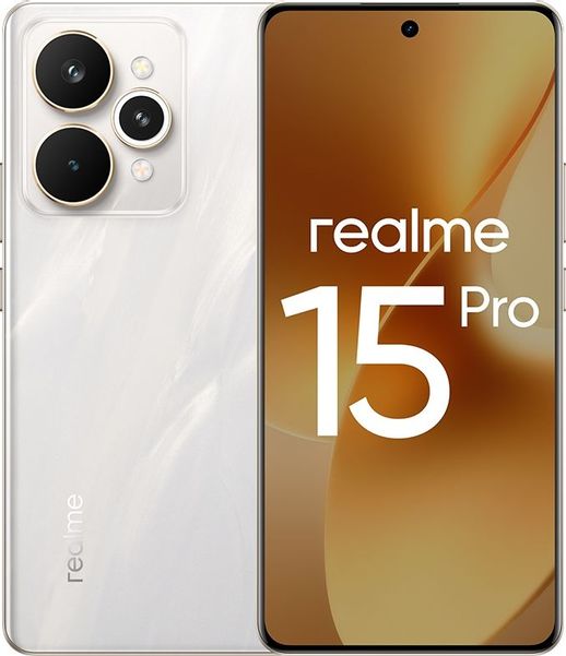 6.8" Смартфон REALME 15 Pro 12/512Gb,  RMX5101,  NFC,  AMOLED,  144Гц,  7000мAч,  белый