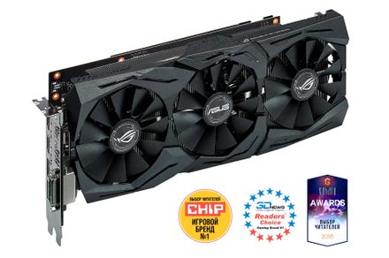 ASUS NVIDIA GeForce GTX 1060 STRIX-GTX1060-6G-GAMING 6ГБ GDDR5, OC, Ret