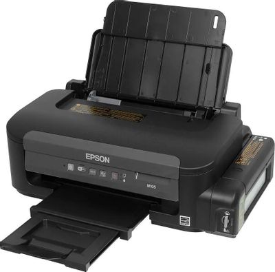 Принтер струйный Epson M105 черно-белая печать, A4, цвет черный ...
