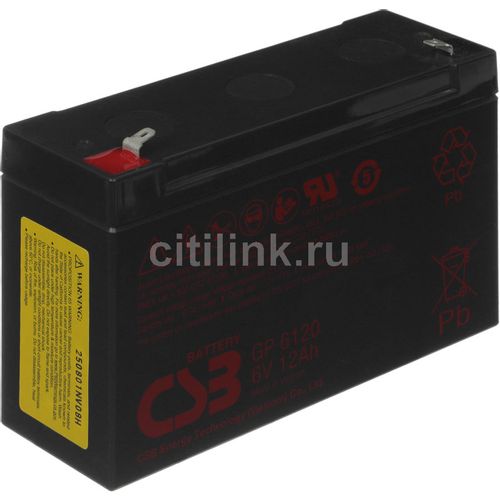 Аккумуляторная батарея CSB GP6120 для ИБП, 6В, 12Ач