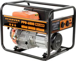 Изображение товара Бензиновый генератор CARVER PPG-6500 Builder, 220/12 В, 5.5кВт [01.020.00019]