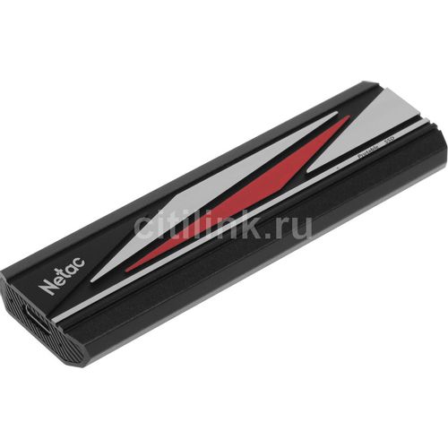 2ТБ Внешний диск SSD NETAC ZX20L NT01ZX20L-002T-32BK, USB-C, запись — 1800МБ/с, чтение — 2000МБ/с, черный