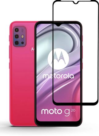 Защитное стекло для экрана  Brosco для Motorola Moto G20 1 шт, черный [moto-g20-fsp-glass-black]