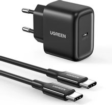 Изображение товара Универсальное сетевое зарядное устройство UGREEN CD250 25Вт USB-C черный