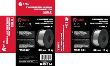 Проволока сварочная EDON ER308 0.8-1, D0.8мм, 1000грамм [30075]