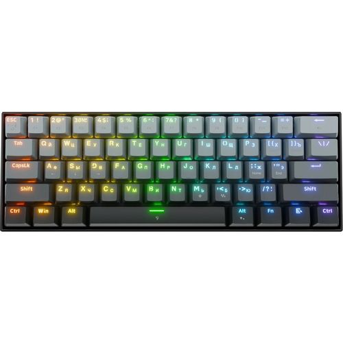 Клавиатура Redragon Fizz RT, проводная, USB, магнитно-механическая, серый [72300]
