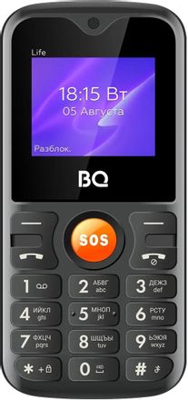 Сотовый телефон BQ Life 1853, черный/оранжевый