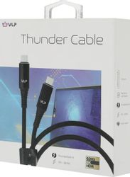 Кабель VLP Thunder, USB Type-C (m) - USB Type-C (m), 1м, черный