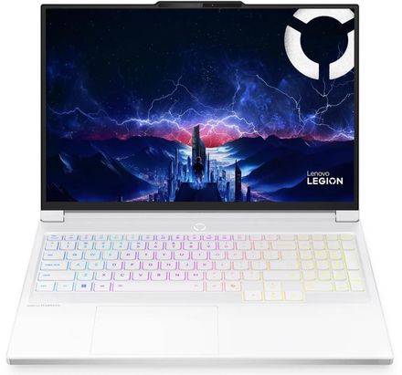 Ноутбук игровой Lenovo Legion 7 16IAX10, 16", 2025, OLED, Intel Core Ultra 9 275HX 2.7ГГц, 24-ядерный, 32ГБ DDR5, 1ТБ SSD,  NVIDIA GeForce  RTX 5070 для ноутбуков - 8 ГБ, TGP 115Вт, без операционной системы,  белый [83ky0054rk]