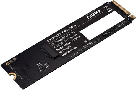 2ТБ SSD накопитель Digma Meta P7 DGSM4002TP73T M.2 2280, PCIe 4.0 x4, NVMe, M.2, rtl