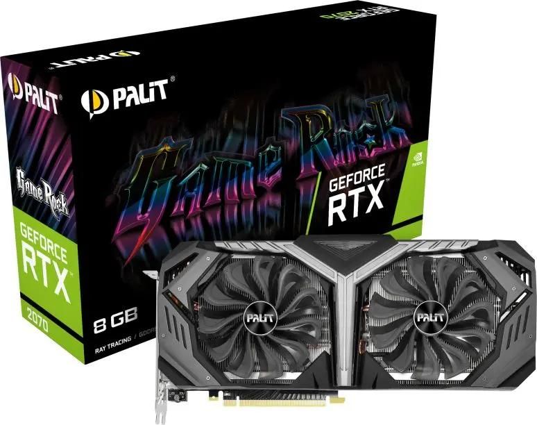 Palit NVIDIA GeForce RTX 2070 PA-RTX2070 GAMEROCK 8G 8ГБ GDDR6
