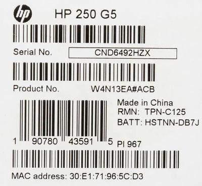 Hp 250 g5 core i5 on sale