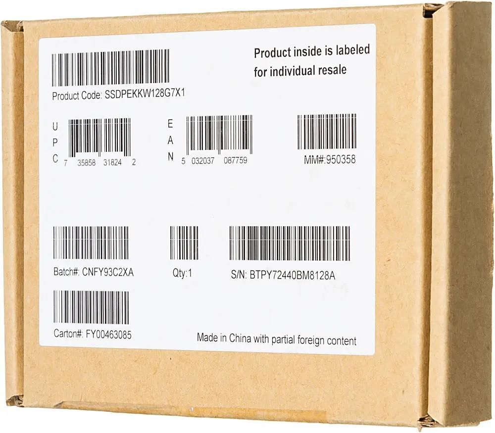 Intel ssdpekkw128g7 hot sale