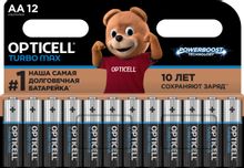 Изображение товара Батарейки OPTICELL Turbo MAX LR6 12 шт. - щелочные аккумуляторы форм-фактора AA