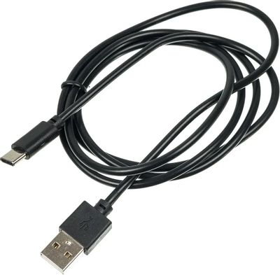 Кабель Digma USB Type-C (m) -  USB (m),  1.2м,  2A,  черный [type-c-1.2m-blk]