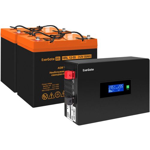 ИБП EXEGATE IdealSine SR-1500.LCD.2SH, 1500ВA [ex297433rus]