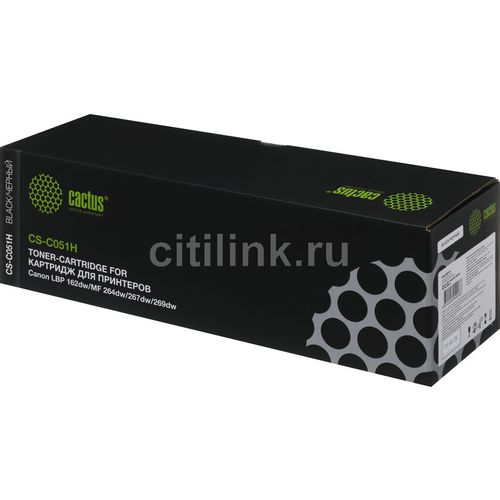 Картридж Cactus CS-C051H, 051H, черный / CS-C051H
