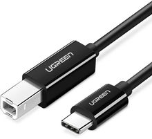 Изображение товара Кабель UGREEN USB 3. 0 B(m) - USB Type-C, ферритовый фильтр, 1м, черный