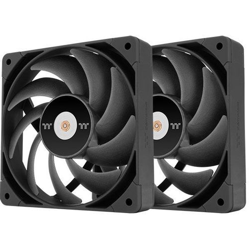 Вентилятор Thermaltake Toughfan 14 Pro 2шт, 140мм, 4-pin, 2000об/мин, 24.5 - 31.6 дБ, черный, Ret [cl-f160-pl14bl-a]