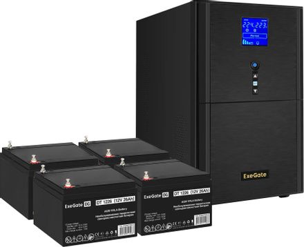 ИБП EXEGATE SineTower SZ-3000.LCD.AVR.3SH.1C13.RJ.USB,  3000ВA [ex296858rus]
