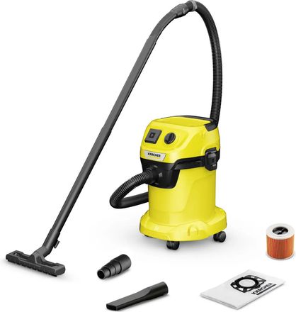 Строительный пылесос Karcher WD 3 P V-17/4/20,  желтый [1.628-170.0]