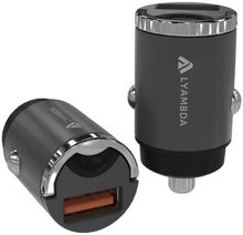 Изображение товара Автомобильное зарядное устройство LYAMBDA LS-A30,  USB-A,  30Вт, 5A, черный