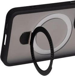 Чехол (клип-кейс) ZIBELINO Ring Stand Matte, для Apple iPhone 17 Pro Max, черный
