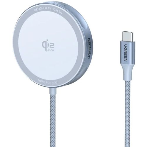 Беспроводное зарядное устройство UGREEN W753, USB-C, USB-C, 25Вт, 3A, серебристый [55959]
