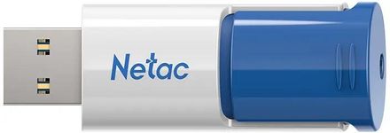 Флешка USB NETAC U182 128ГБ, USB3.2, синий и белый [nt03u182n-128g-32bl]