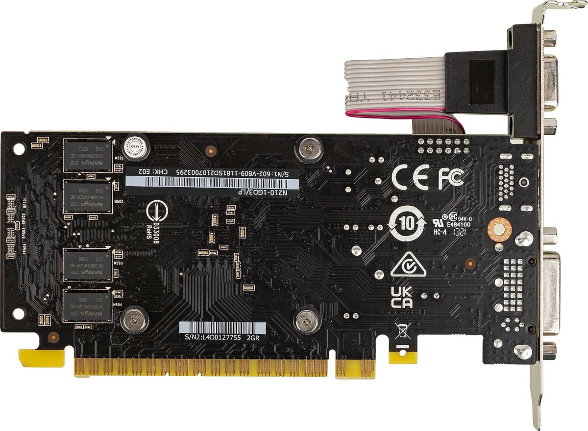 MSI NVIDIA GeForce 210 N210 1GD3 LP 1 DDR3 Low