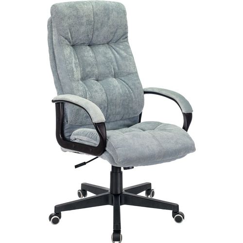 Кресло руководителя Бюрократ CH-824, на колесиках, ткань, серый [ch-824/lt-28] БЮРОКРАТ