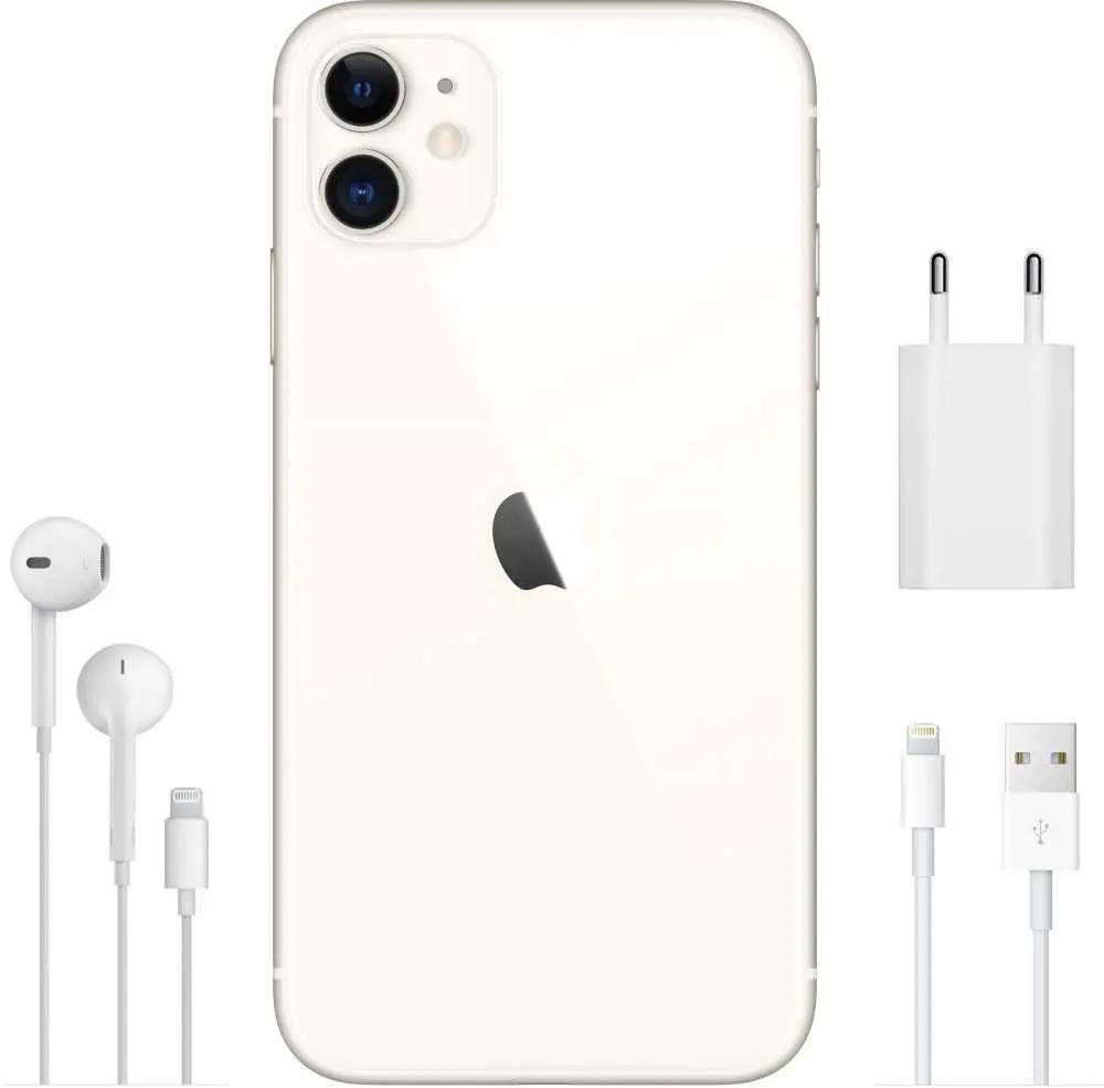 Смартфон Apple iPhone 11 256Gb, MWM82RU/A, белый – купить в Ситилинк |  1178827