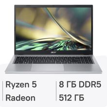 Изображение товара Ноутбук Acer Aspire 3 A315-24P-R490 с AMD Ryzen 5 и 8ГБ ОП