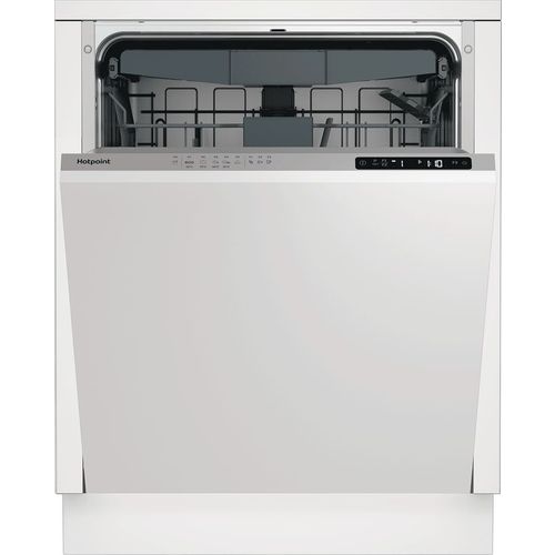 Встраиваемая посудомоечная машина HOTPOINT HI 5C59 D, полноразмерная, ширина 59.8см, полновстраиваемая, загрузка 15 комплектов, нержавеющая сталь
