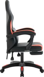 Кресло игровое Defender Runa pro, экокожа, до 100кг, черный/красный