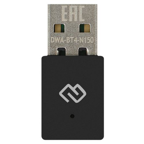 Wi-Fi + Bluetooth адаптер Digma DWA-BT4-N150 USB 2.0
