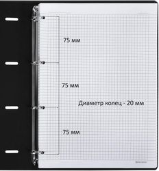 Тетрадь на кольцах BRAUBERG клетка, 120л.