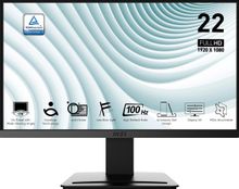 Изображение товара 21.45" Монитор MSI Pro MP223,  1920x1080,  VA,  100Гц,  1хHDMI,  черный [9s6-3pb9ch-014]