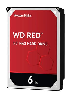 Жесткий диск WD Red WD60EFAX,  6ТБ,  HDD,  SATA III,  3.5"